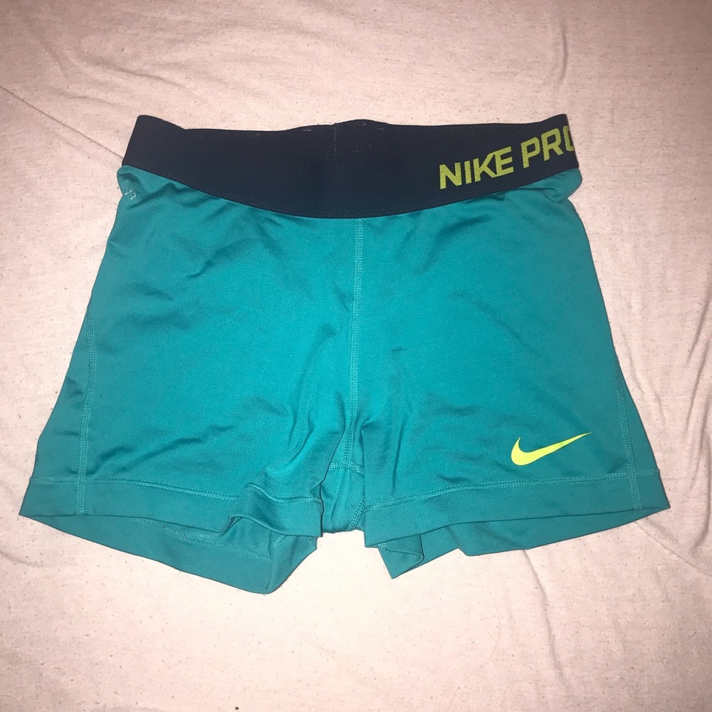 Teal Nike Pro Spandex